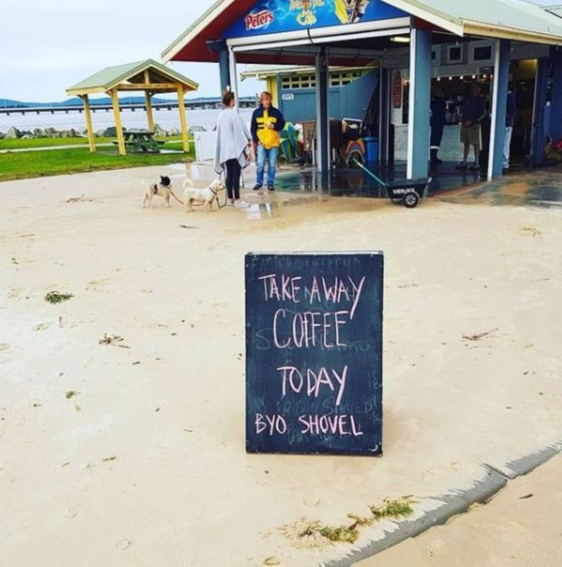Waterfront cafe