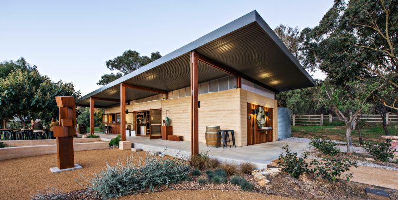 Our newly designed cellar door is nestled within the leafy sculpture garden.