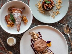 3 Mediterranean dessert options served at Hawkesbury restaurant Schembraes at Kurrajong