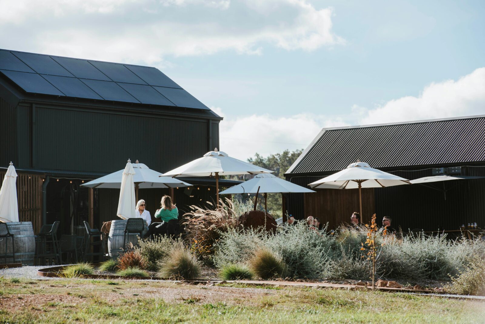 Brewery outside seatig
