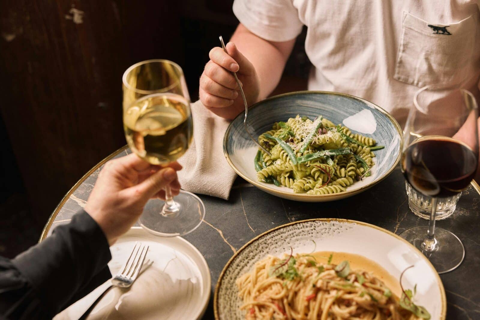 House-made pasta complemented by ever-changing Italian and international wines at Tessuto Sydney