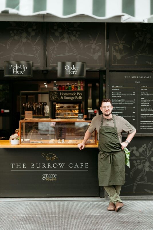 Richard Robinson of The Burrow Cafe