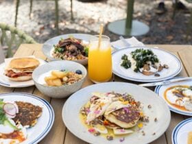 Breakfast at The CafÃ© Jervis Bay featuring wholesome seasonal food
