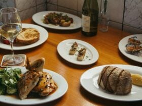 Series of dishes at The Oak Tighes Hill