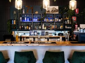 Picture of bar and drinks available