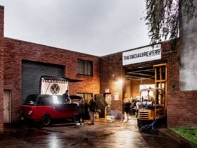 The social Brewers tap room in action