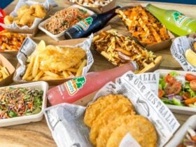 Smorgasbord of food selections