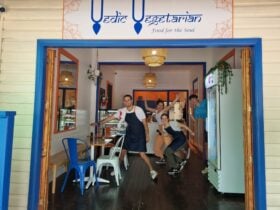 Staff in front entrance