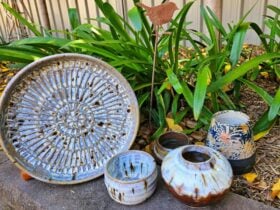 Locally made ceramic products, Parkes cafe