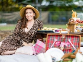 This is a photo of Balyce Weddings and Events owner Belinda at one of her Pop-Up Picnic Events