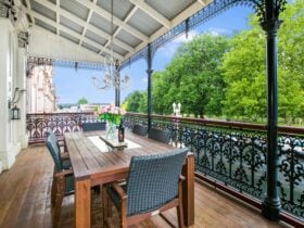 Verandah of one of our homes in orange