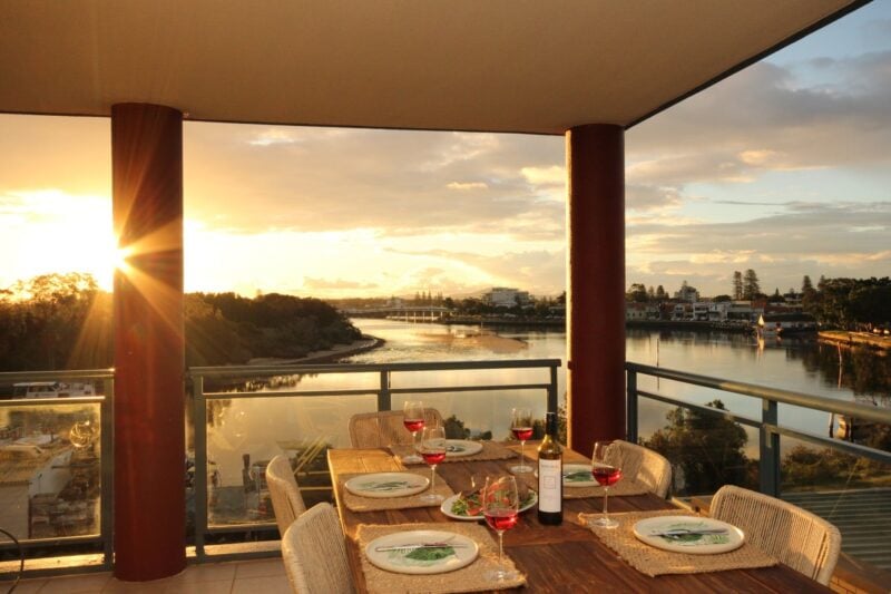 Sunset over Wallis Lake