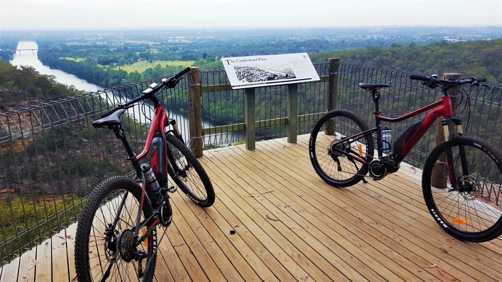 Nepean River on E-bikes