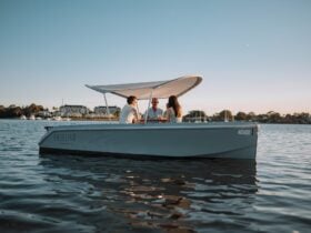 A family onboard a GoBoat