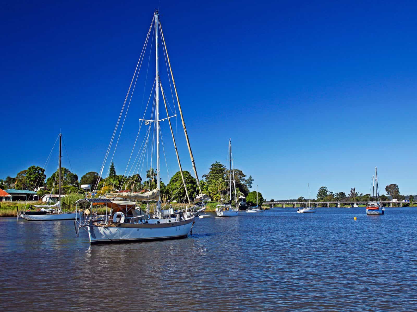 Sailing on the Clarence River Maclean
