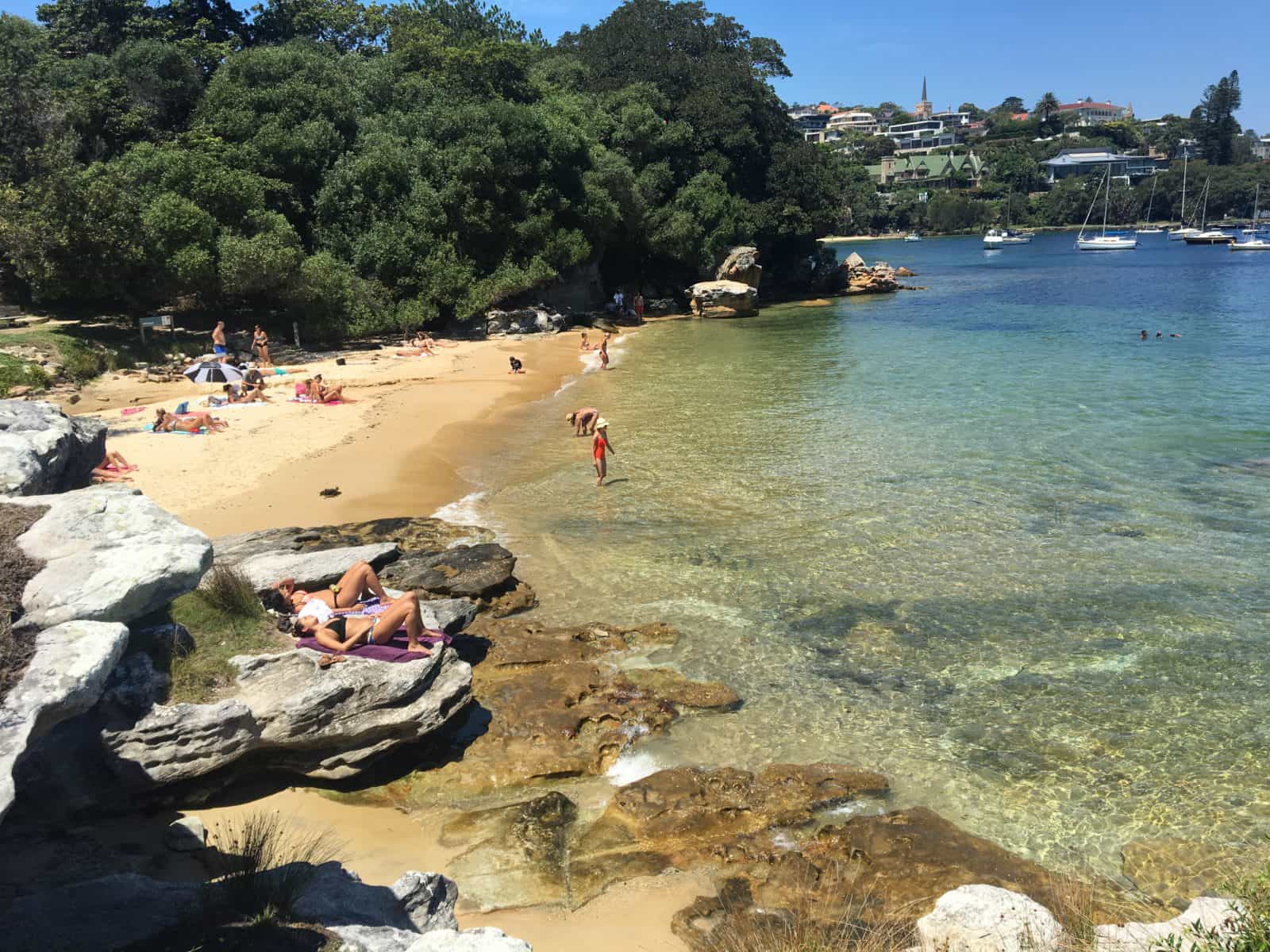 Milk beach on the hermitage walk Rose bay NSW
