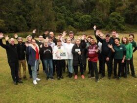Group after completing 3 day wellbeing retreat with Gone Bush