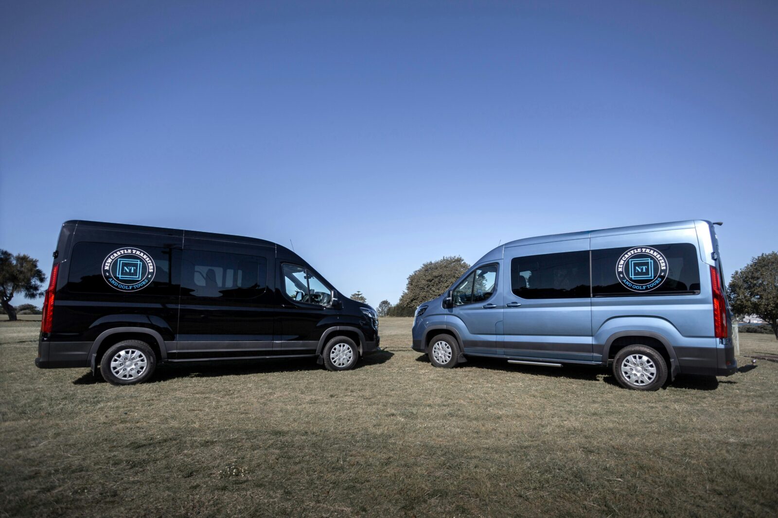 A picture showing both vehicles we operate