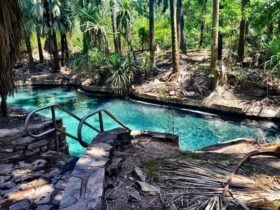 Thermal pool - access from the homestead