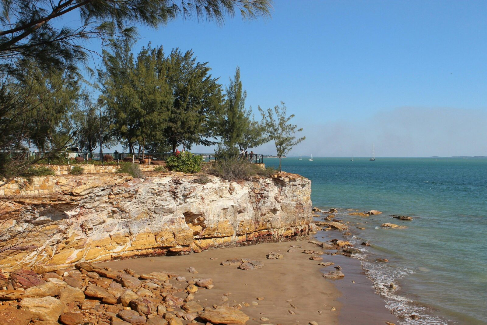 White cliffs at East Point Reserve