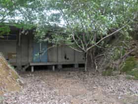 Explosive Store set into the hillside.