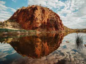 Reflections in the water at Glen Helen f