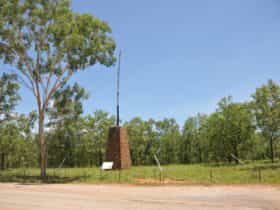 Pylon on the north bank of the Katherine River.