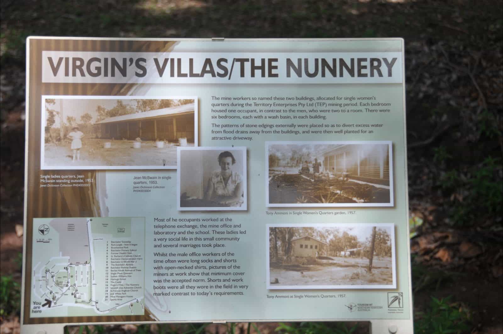 Interpretative panel at the site.