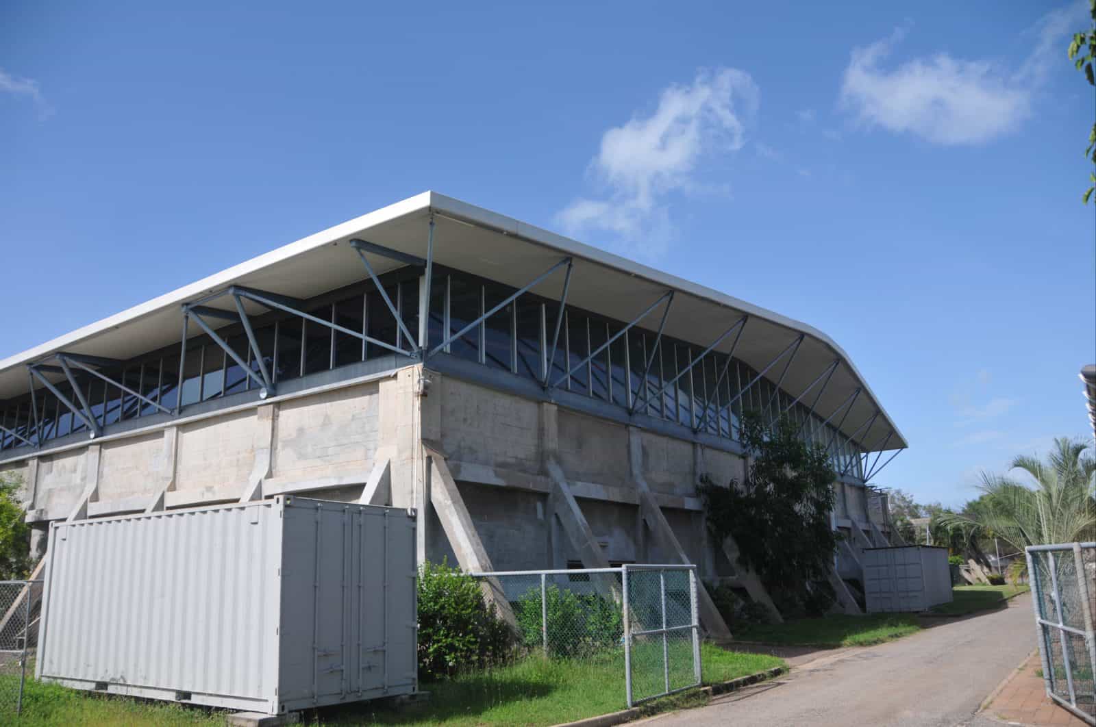 Vestey’s Tank with later roof to form gymnasium.