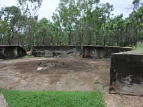 Gun emplacement.