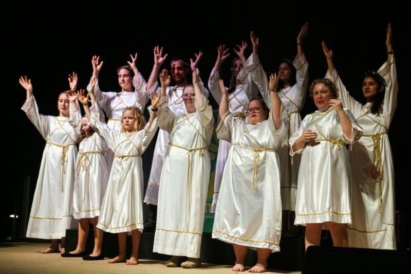 a special choir from downs syndrome assoc