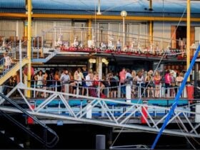 Lola Pergola from the marina