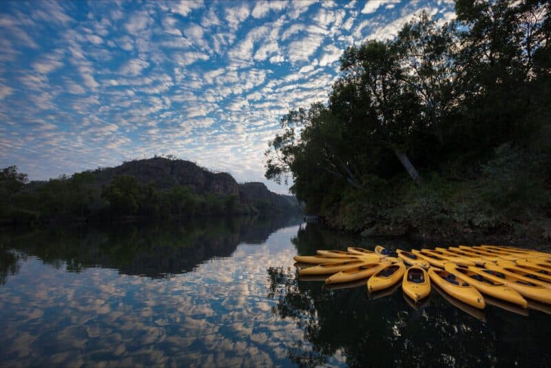 Canoeing on Nitmiluk Gorge
