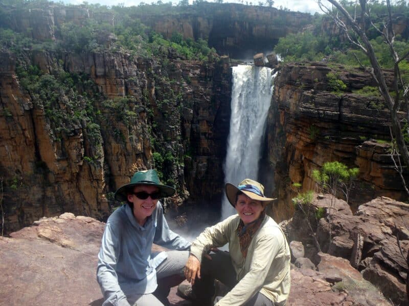 Jim Jim Falls in January. The only way to get here in January is on a 3 week trek.