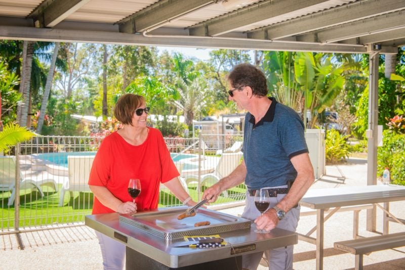 Our beautiful BBQ area by the pool
