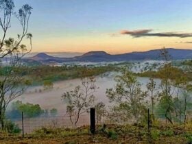 Sunrise/sunset views above the fog over the valley below. Ridgeline campsites approx 60m high elevation