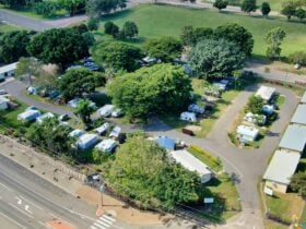 Aerial picture of Burdekin Cascades Caravan Park