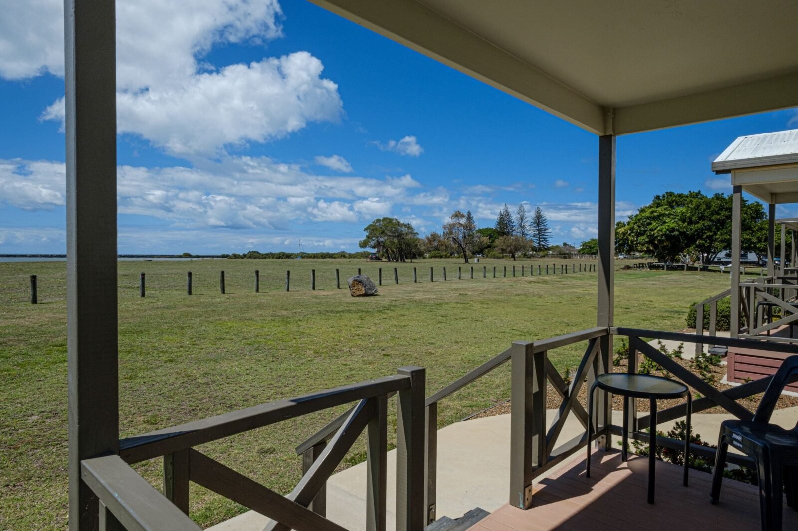 View from one of the cabins.
