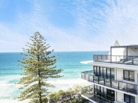 Views of the Pacific Ocean from the balcony of the Unit