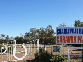 Entrance to caravan park
