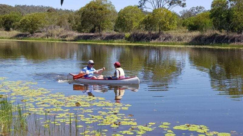 Take the time to enjoy the Dam with your kayak or paddle board.