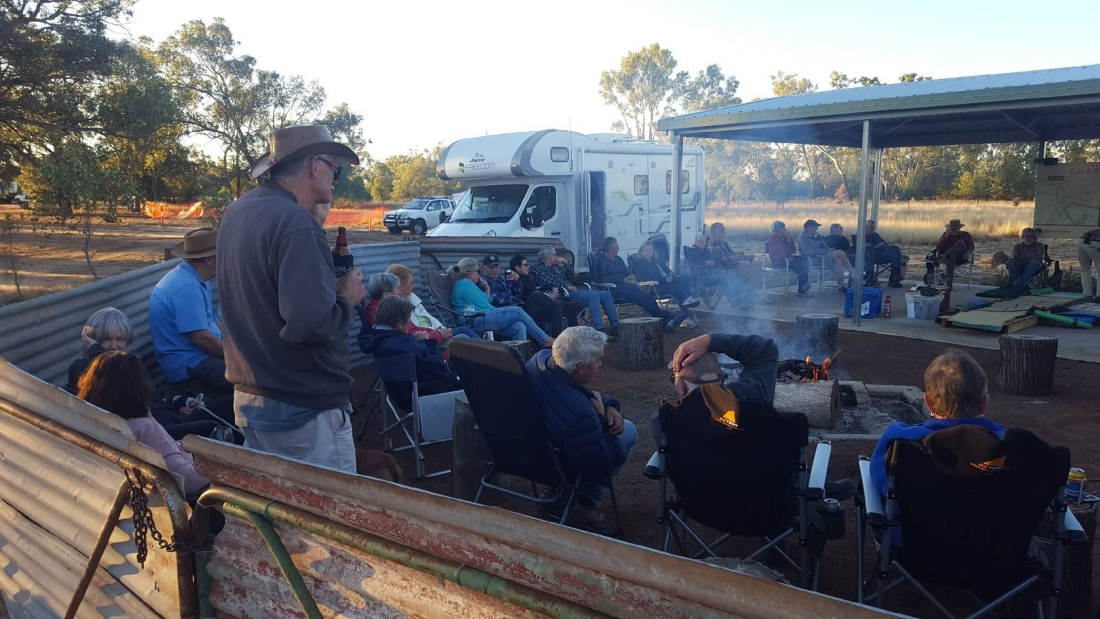Guests enjoying happy hour