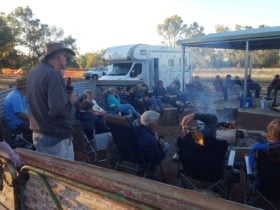 Guests enjoying happy hour