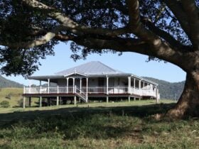Cookes Road Cottage sitting high on the hill
