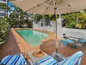 relax by our heated pool