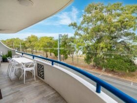 Balcony overlooking water