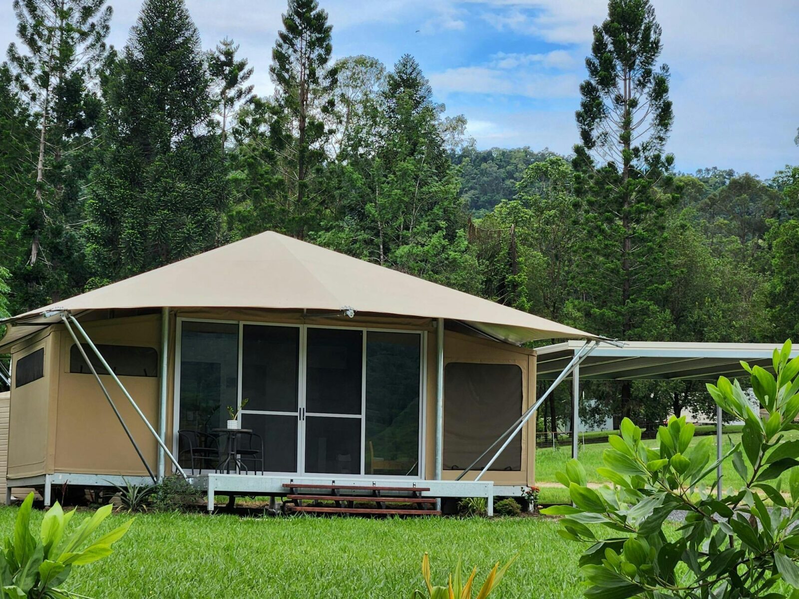 Photograph of exterior of Eco Lodge
