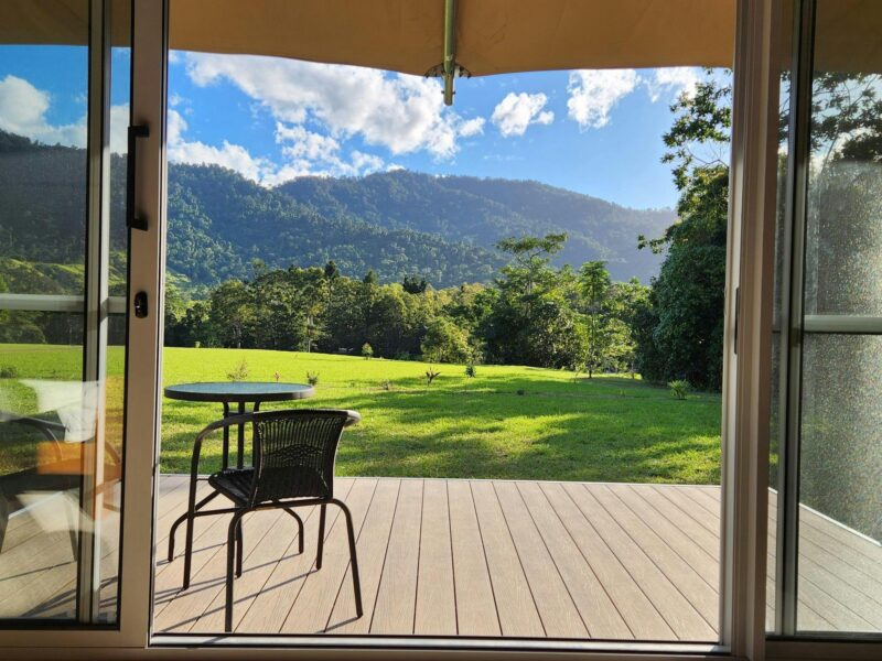 Image of deck with scenic view