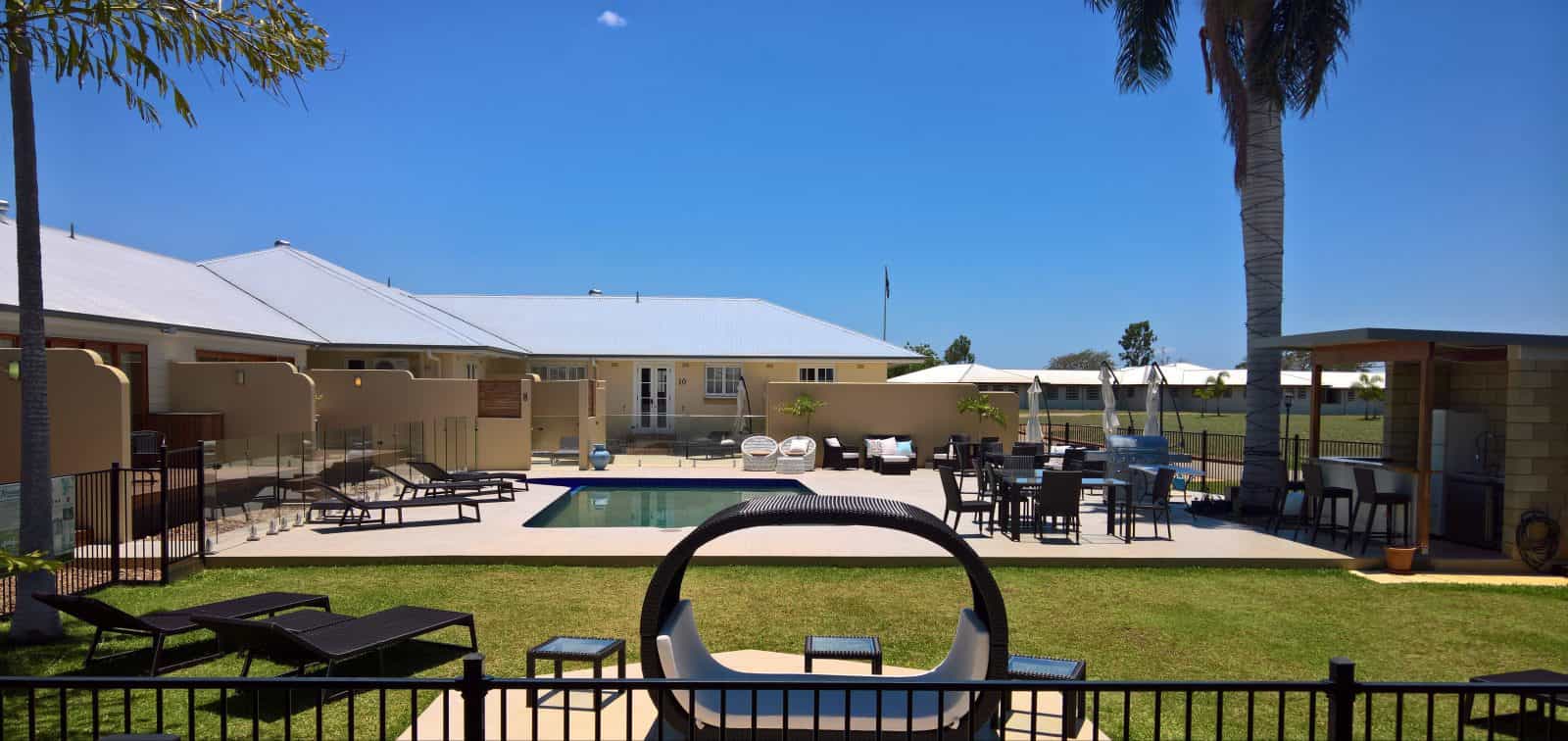Pool view from Unit 3