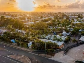 Midtown carvan park Aerial Shot